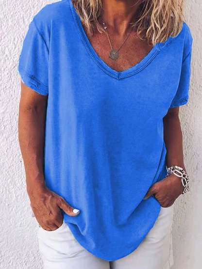 Short Sleeve V-neck Shirts