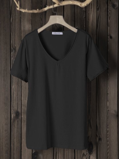 Short Sleeve V-neck Shirts