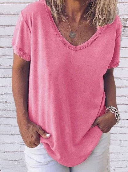 Short Sleeve V-neck Shirts