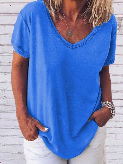 Short Sleeve V-neck Shirts