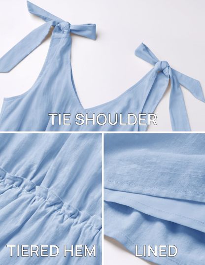 Summer Ruffle Sleeve V Neck Mini Dress