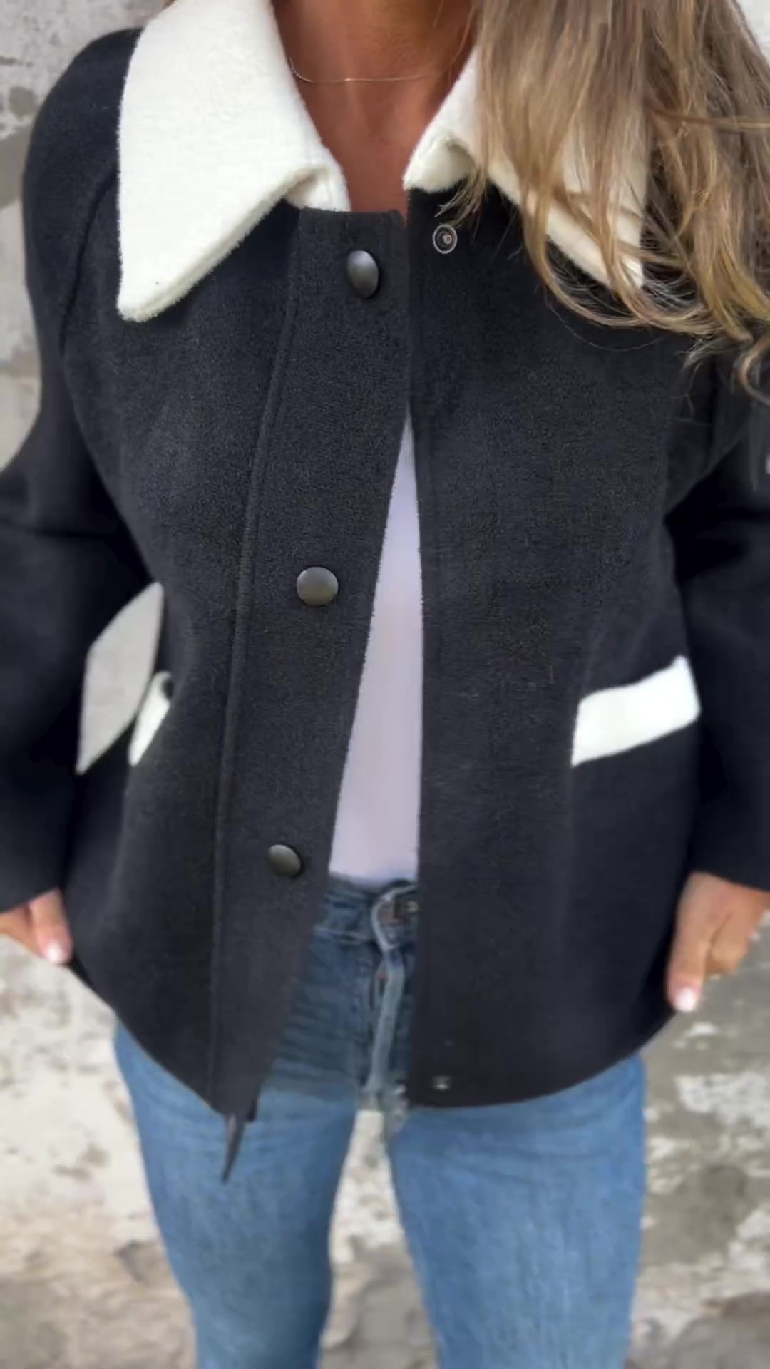 🔥LAST DAY 49%OFF🔥-- Lapel Button Warm Plush Zipper Casual Top Winter Coat 