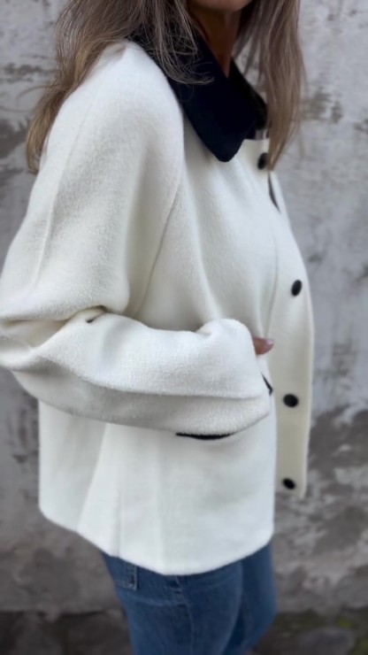🔥LAST DAY 49%OFF🔥-- Lapel Button Warm Plush Zipper Casual Top Winter Coat 