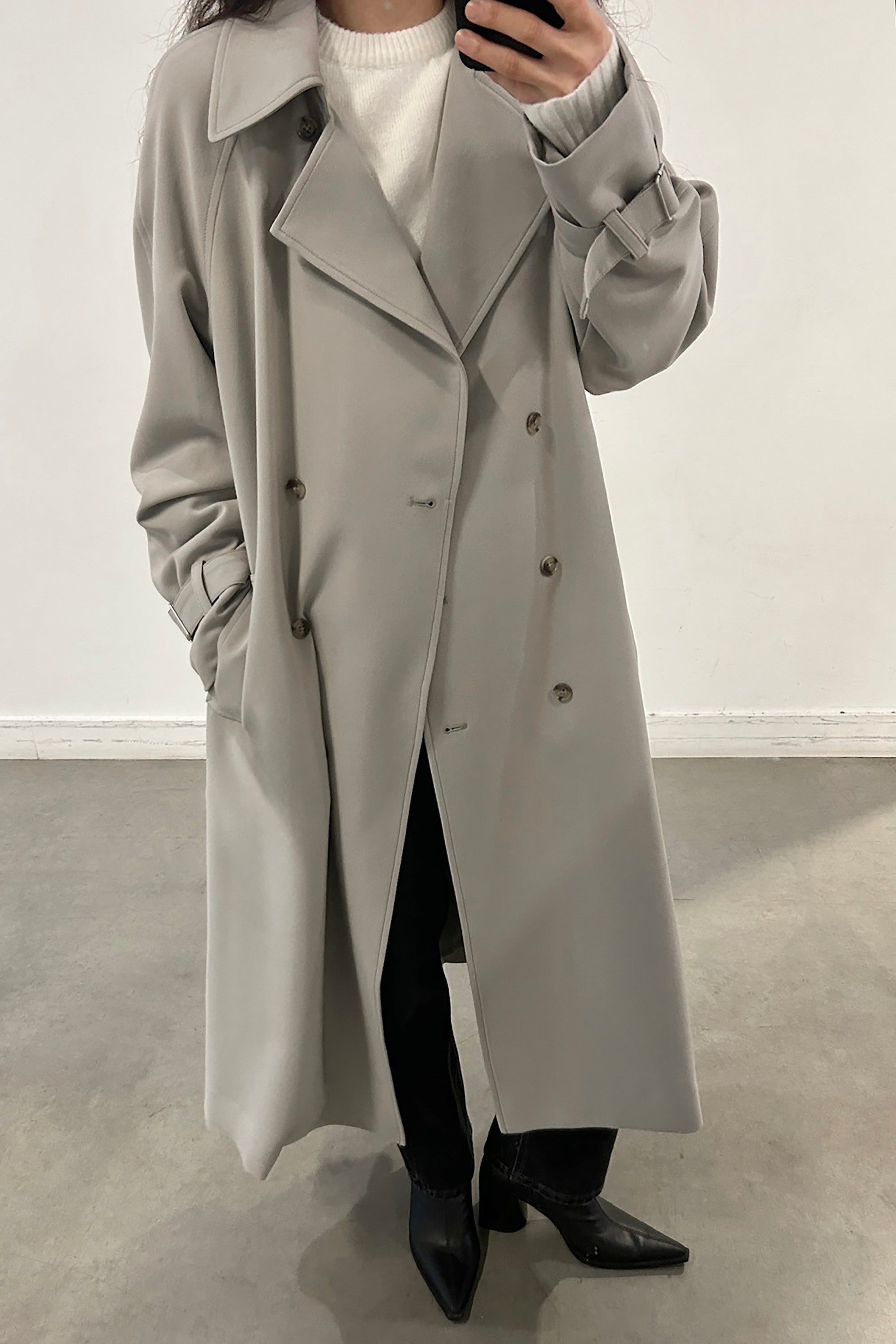 (Free Shipping)Oversized Trench Coat