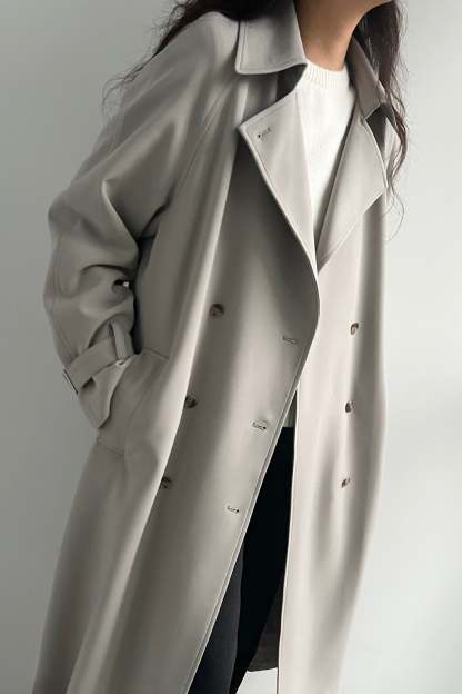 (Free Shipping)Oversized Trench Coat