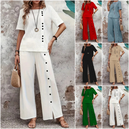 ⏰ LAST DAY SAVE 50% 💥2025 Casual Button Linen Suit