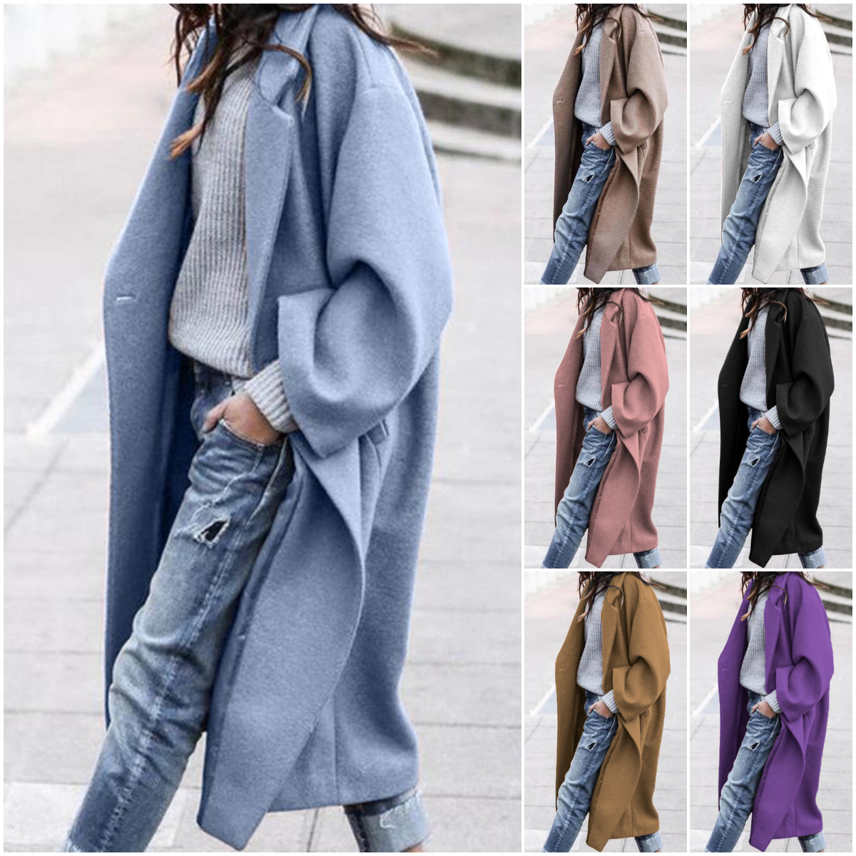 🔥CLEARANCE SALE🔥 Casual Vintage Oversized Lapel Warm Long Coat