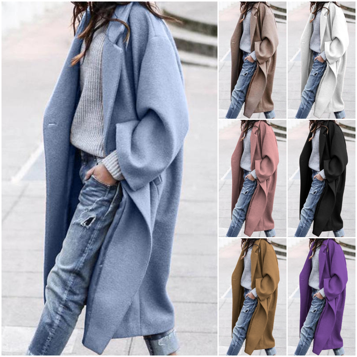 🔥CLEARANCE SALE🔥 Casual Vintage Oversized Lapel Warm Long Coat