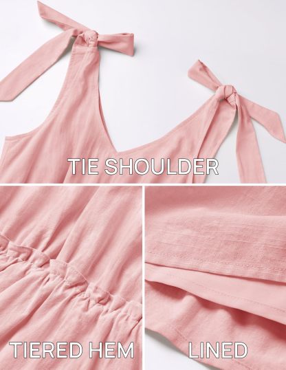 Summer Ruffle Sleeve V Neck Mini Dress
