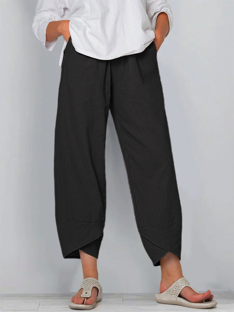 Linen Ankle Pants