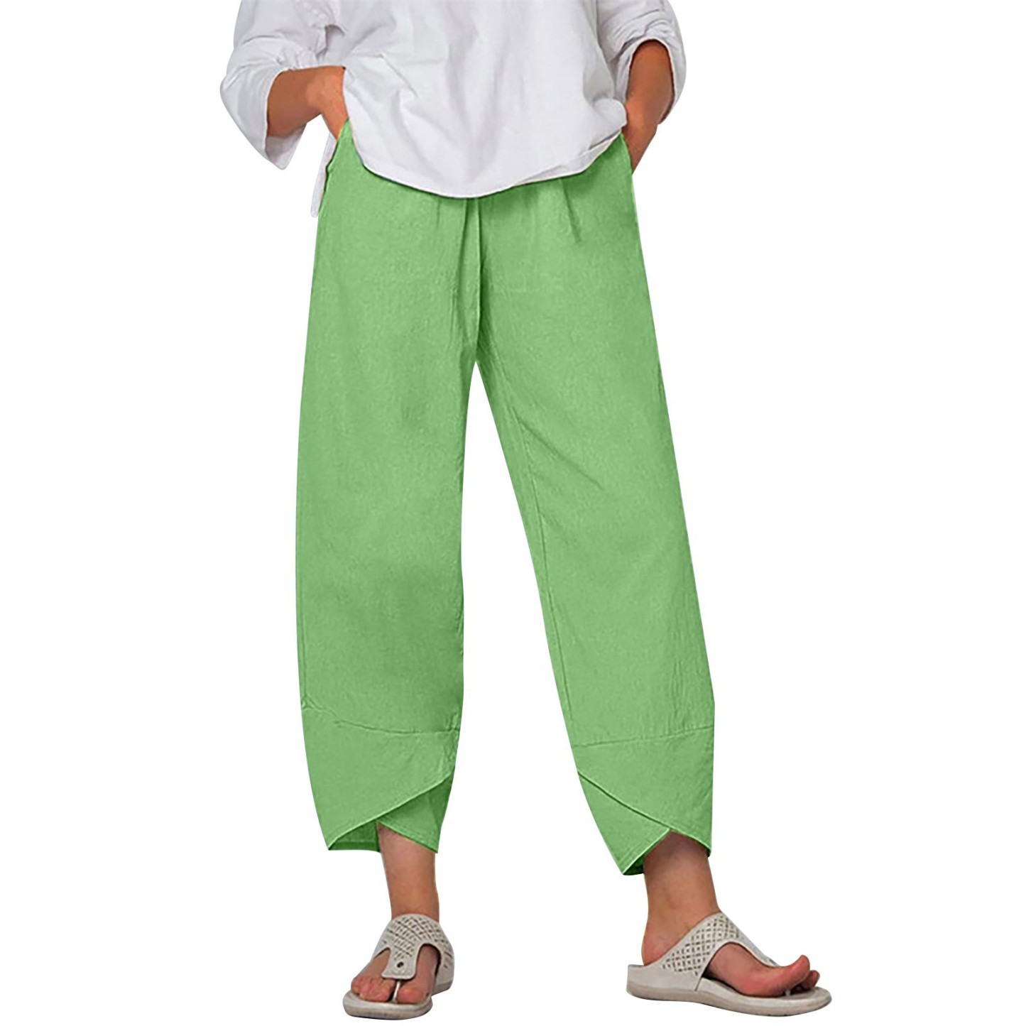 Linen Ankle Pants