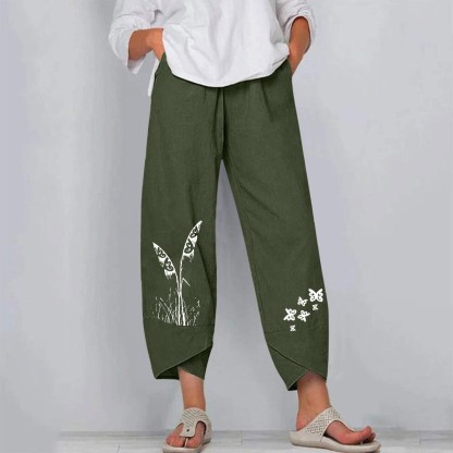 Linen Ankle Pants