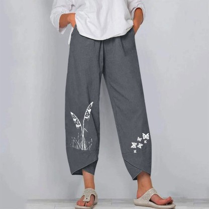 Linen Ankle Pants