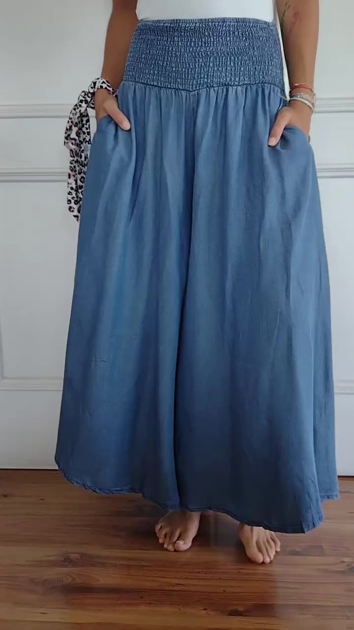 2024 Women's Linen&Cotton Casual Skirt