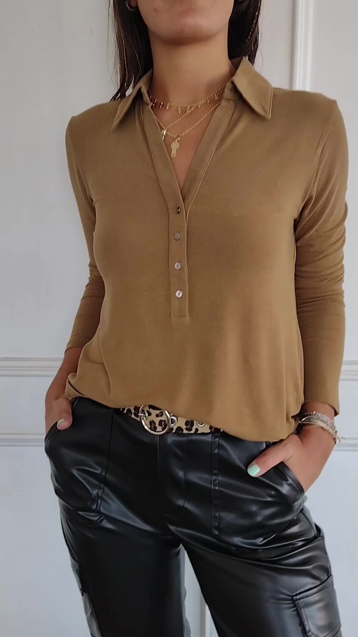 Women's Cotton V-Neck Comfortable Shirt