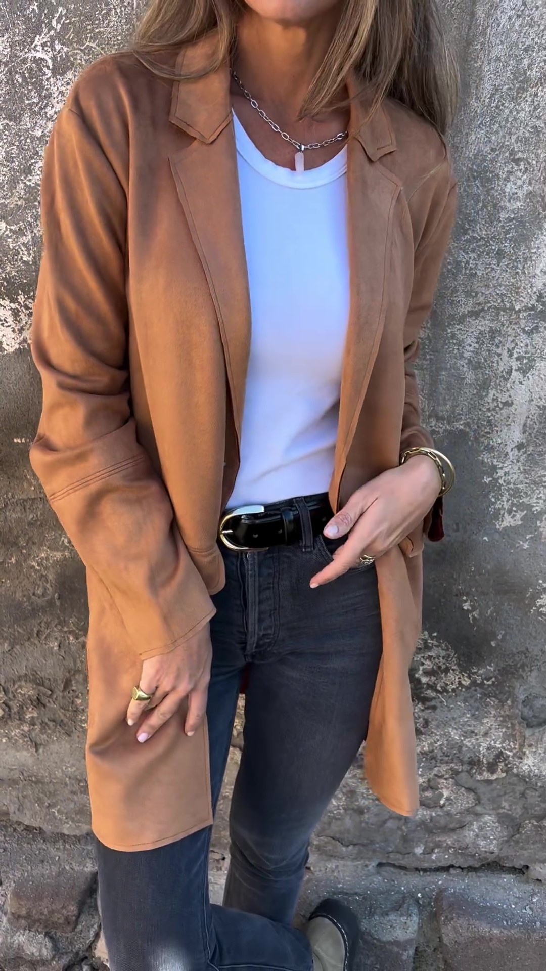 Women's Lapel Causal Button Coat