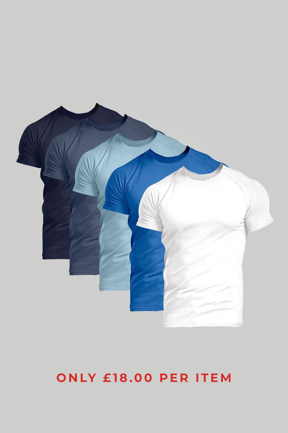 Muscle Fit Blue & White 5-Pack