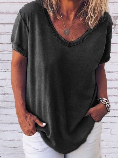 Short Sleeve V-neck Shirts