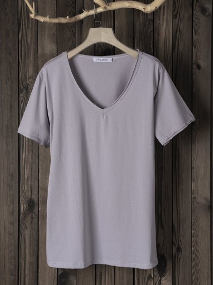Short Sleeve V-neck Shirts