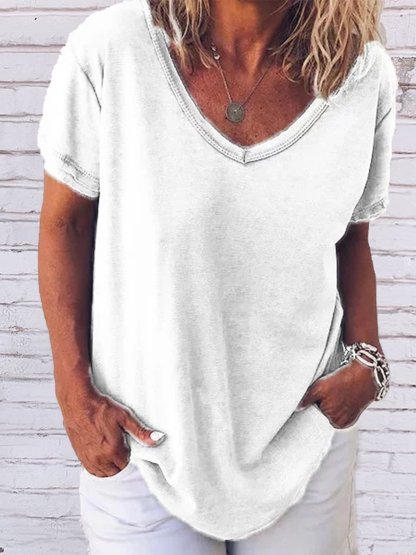 Short Sleeve V-neck Shirts