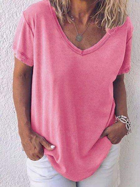 Short Sleeve V-neck Shirts
