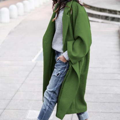 Free Shipping Oversized Retro Casual Solid Color Windbreaker Warm Coat