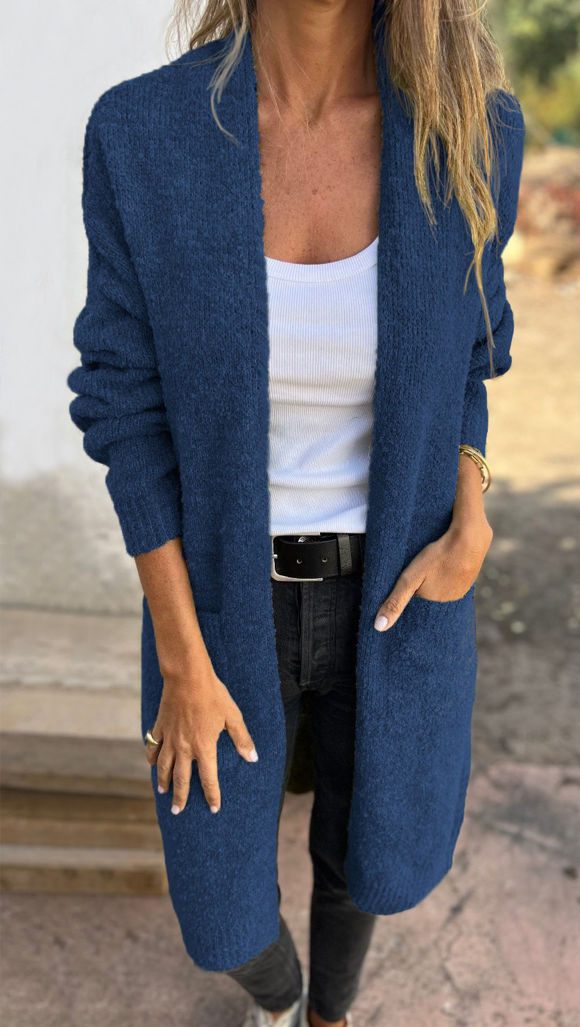 🔥Only 36 left in stock-Women's Casual Knit Pocket Oversized Sweater Cardigan