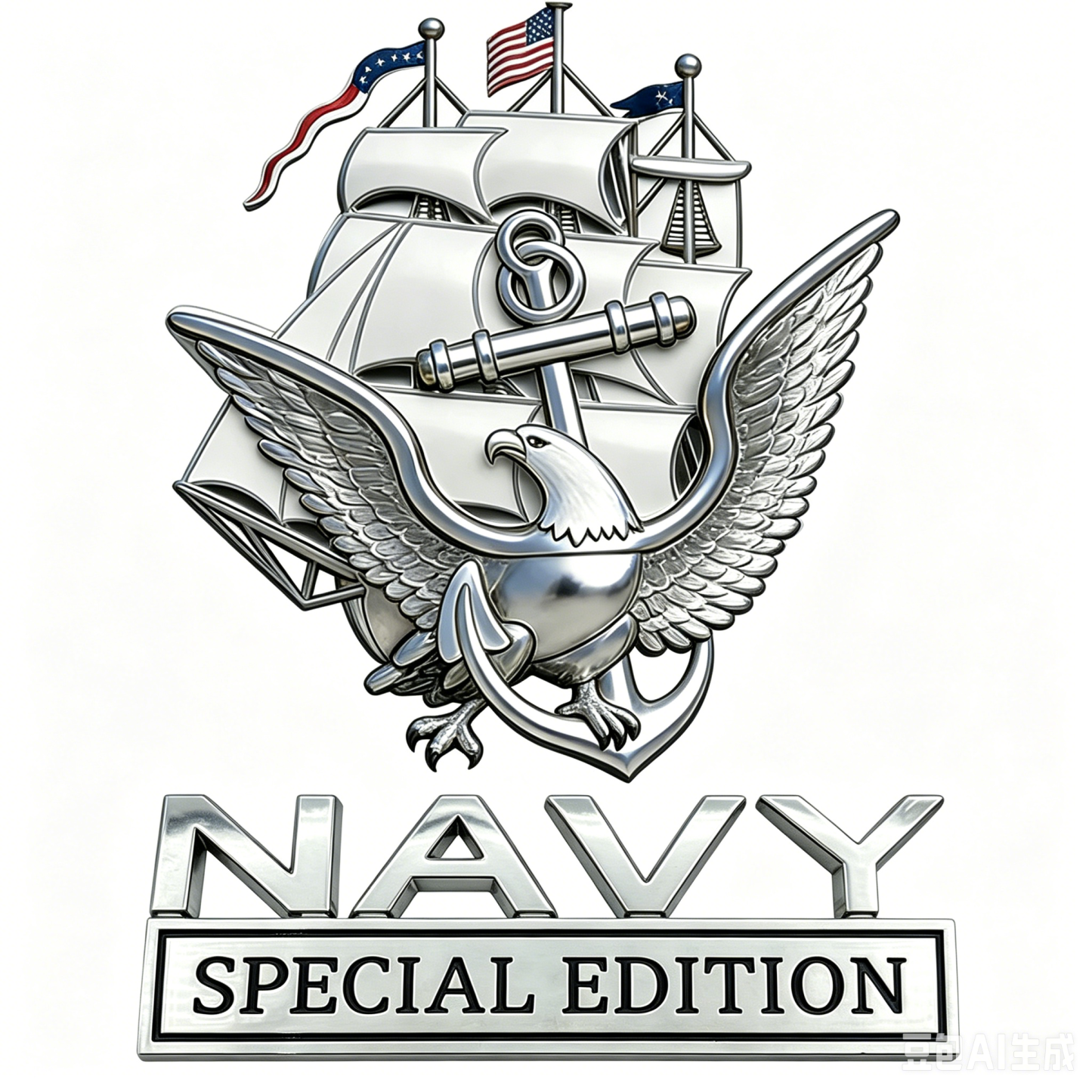 ⚓ Once Navy. Always Navy. 🇺🇸 NAVY Special Edition Metal Badge