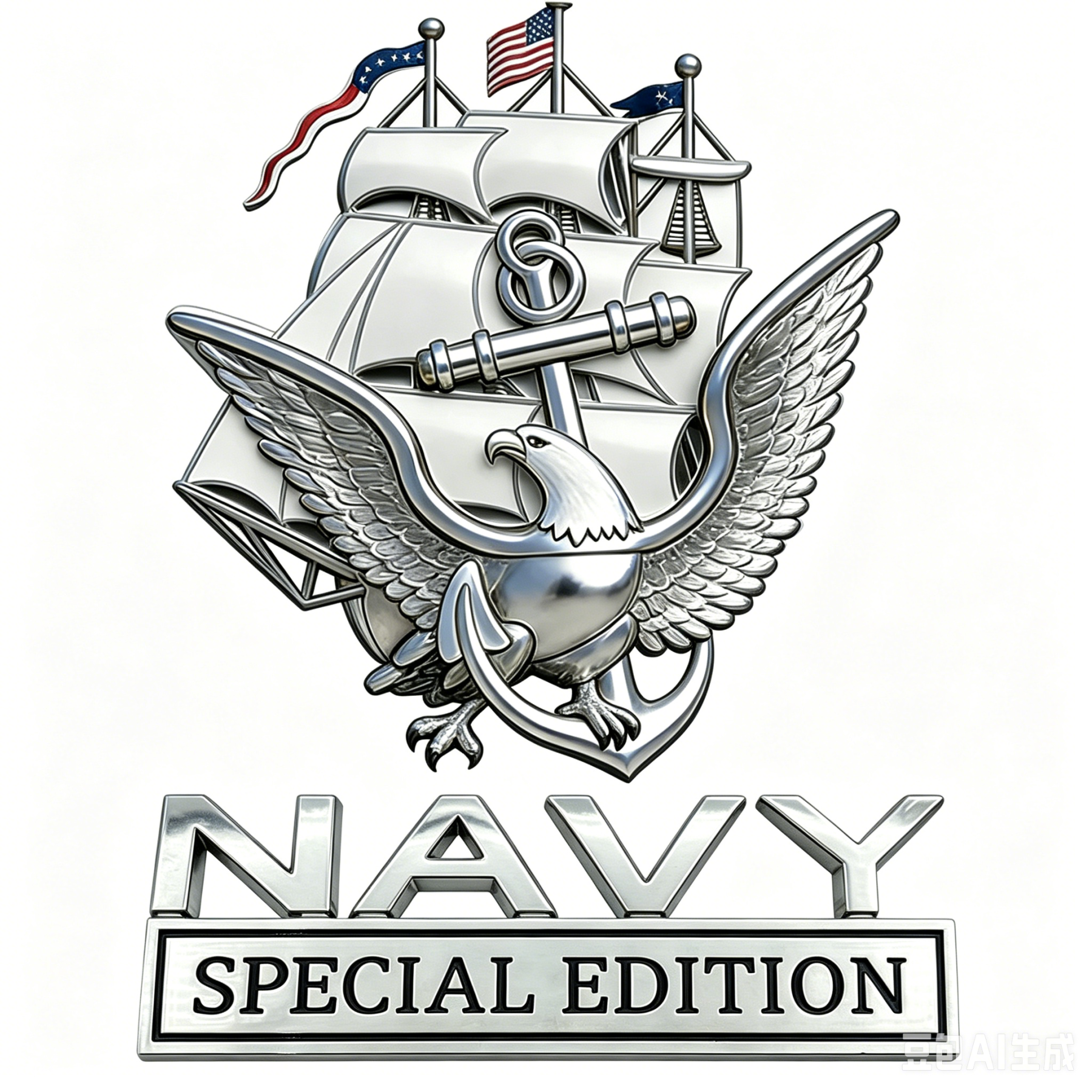 ⚓ Once Navy. Always Navy. 🇺🇸 NAVY Special Edition Metal Badge