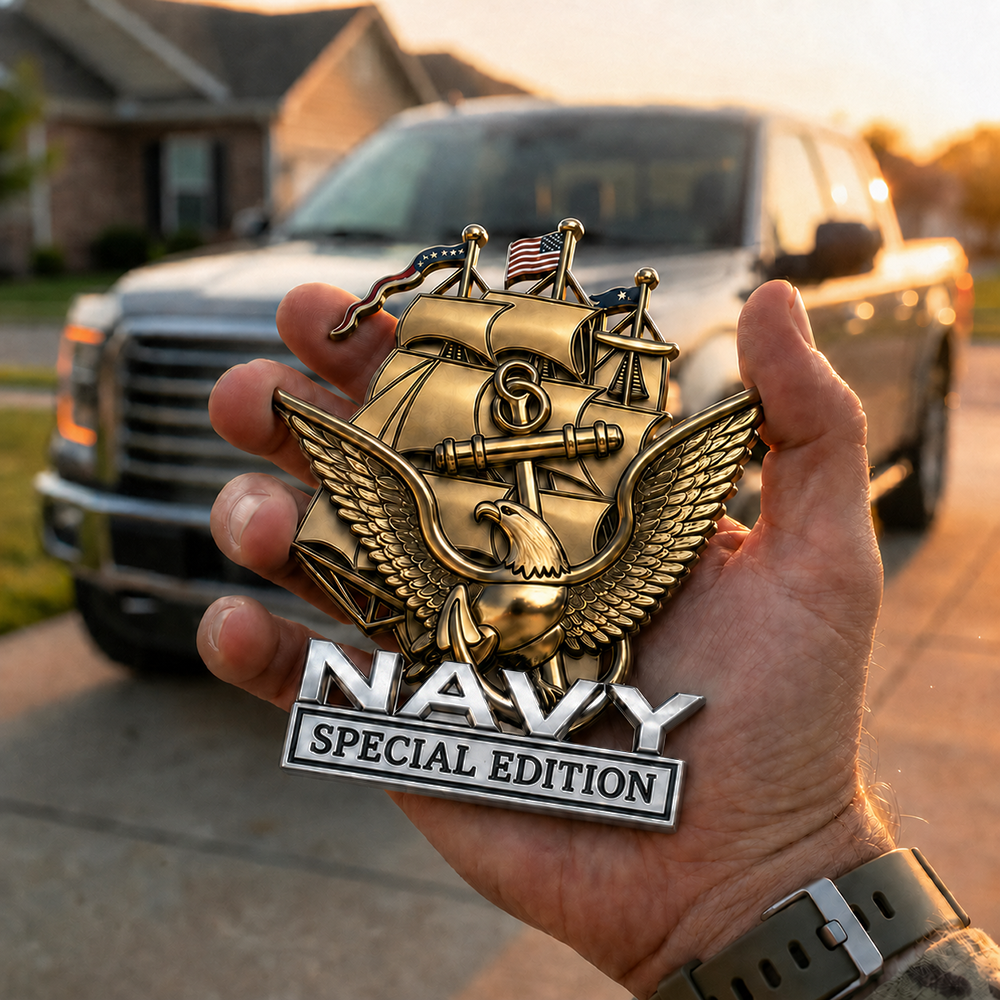 ⚓ Once Navy. Always Navy. 🇺🇸 NAVY Special Edition Metal Badge