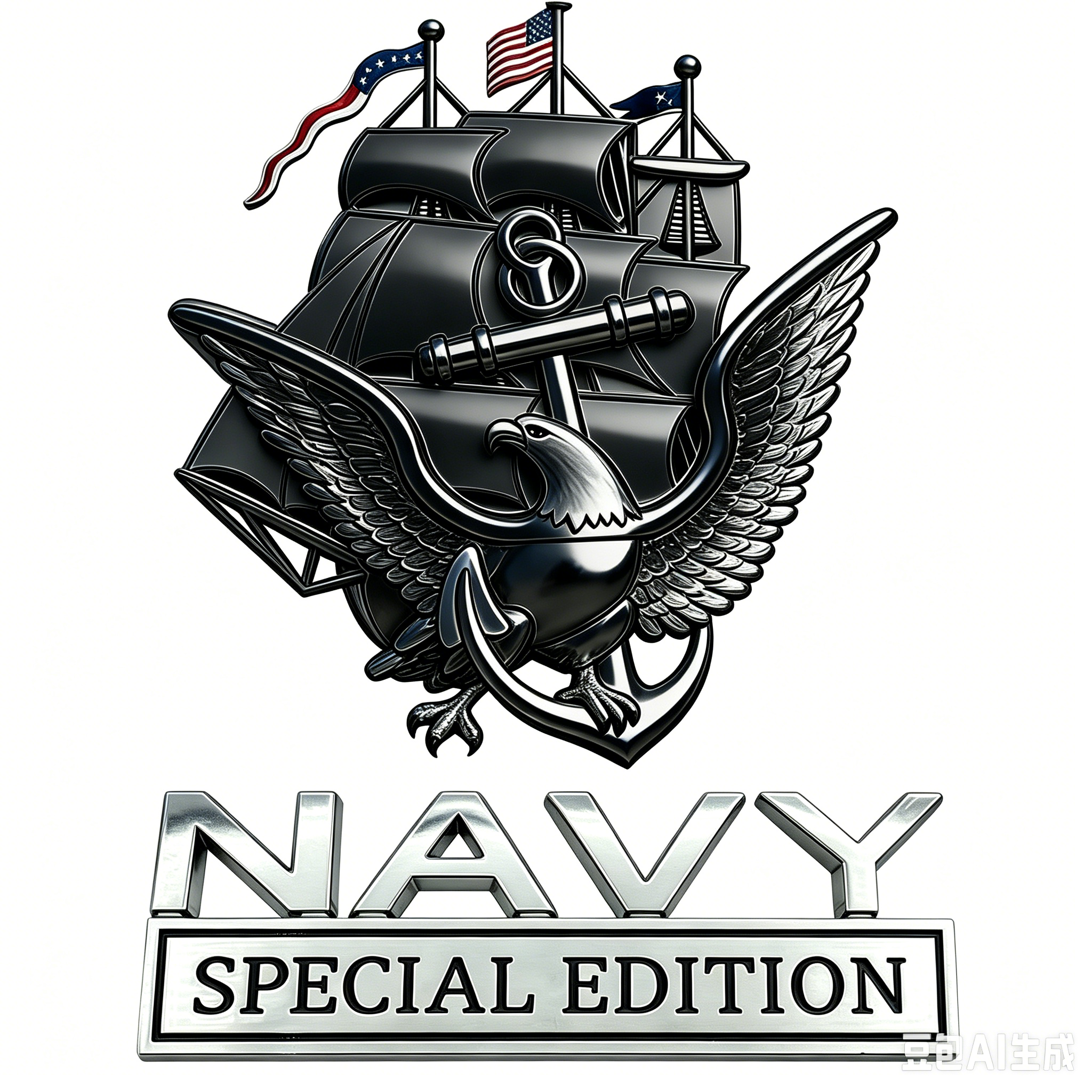 ⚓ Once Navy. Always Navy. 🇺🇸 NAVY Special Edition Metal Badge