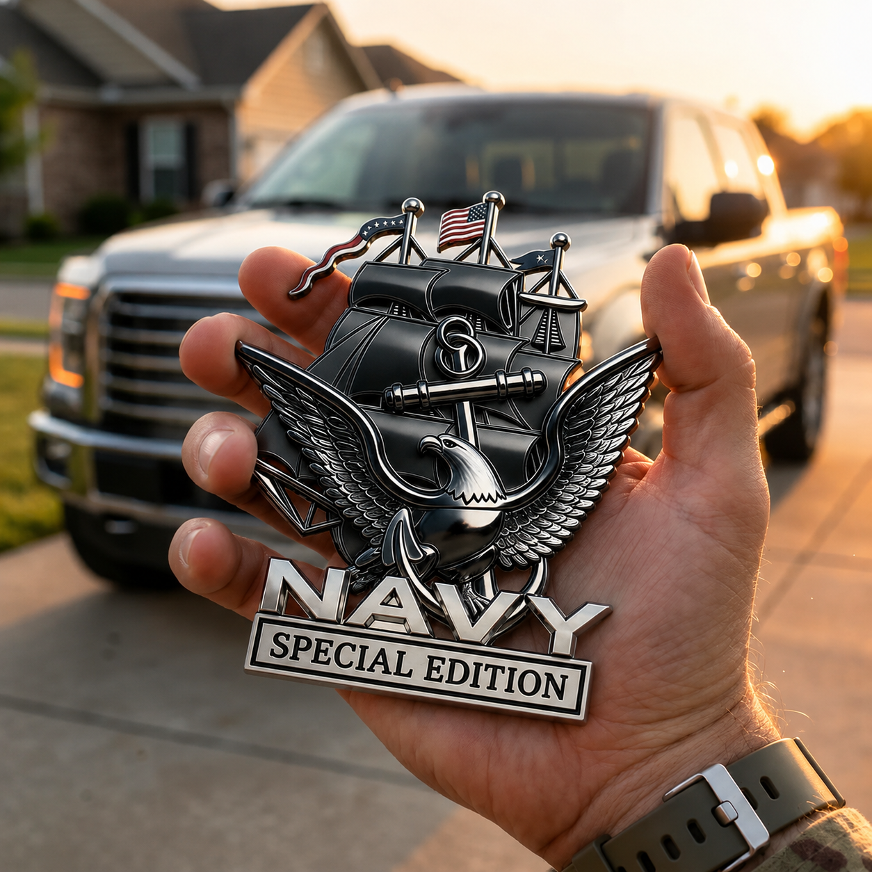 ⚓ Once Navy. Always Navy. 🇺🇸 NAVY Special Edition Metal Badge