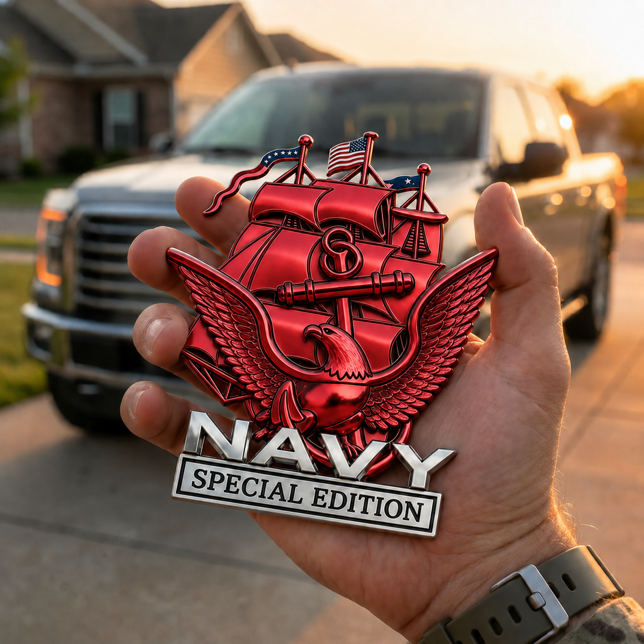 ⚓ Once Navy. Always Navy. 🇺🇸 NAVY Special Edition Metal Badge
