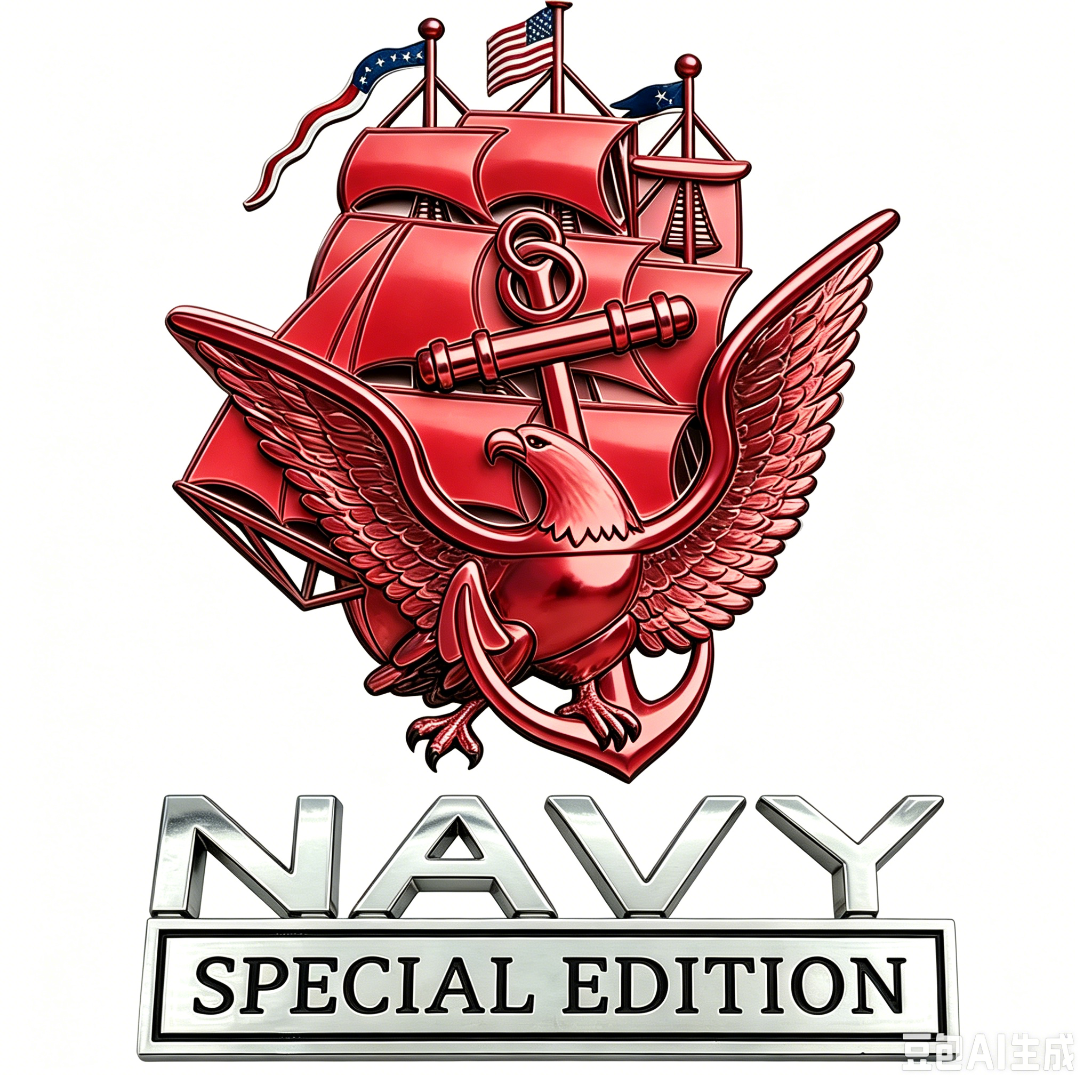 ⚓ Once Navy. Always Navy. 🇺🇸 NAVY Special Edition Metal Badge