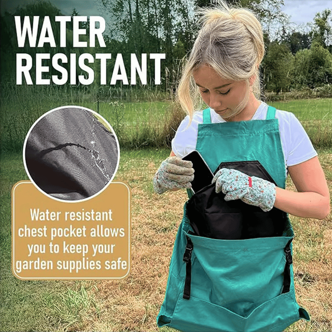 🎁TikTok Last Day Sale -70% OFF🔥Cross Back Gardening Apron With Deep Kangaroo Release Pockets