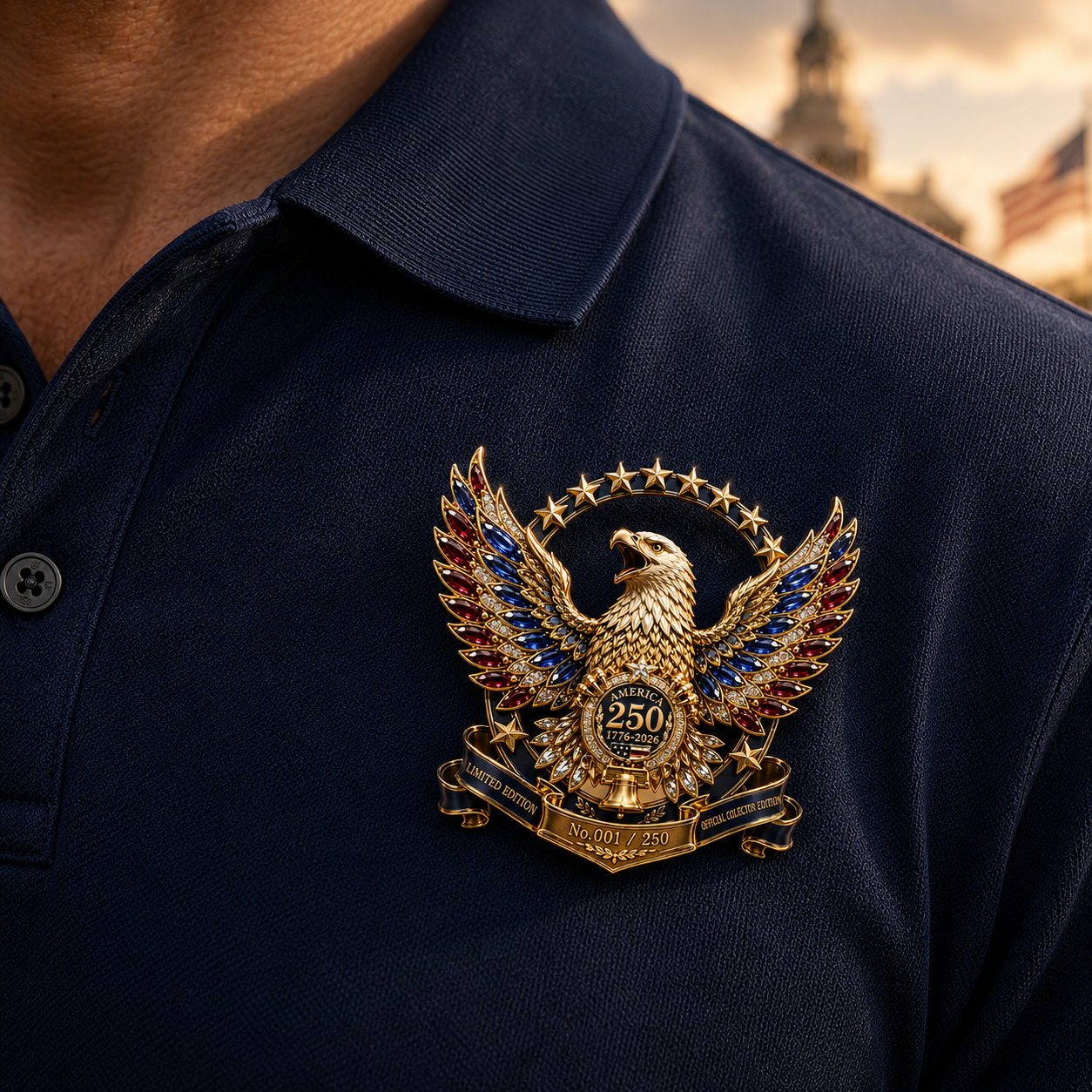 America 250 Limited Edition Eagle Collector Brooch