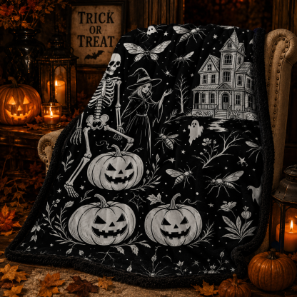 🔥Last Day 49% OFF - 🎃👻Trick Or Trace Halloween Coloring Blanket🎨(📦Buy 2 Free Shipping)