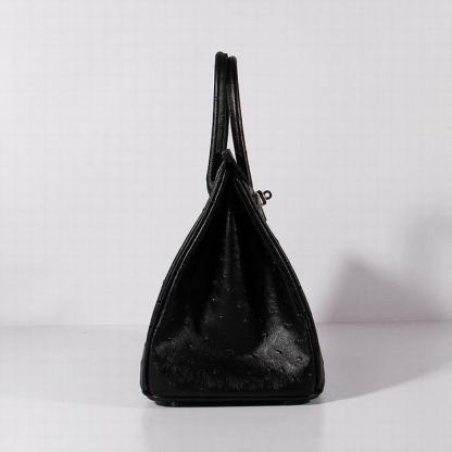 HM Birkin With Textures Black For Women Gold Toned Hardware 14in/35cm
