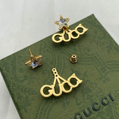 GG CRYSTAL STAR GOLD EARRINGS 679076 J1D50 8031
