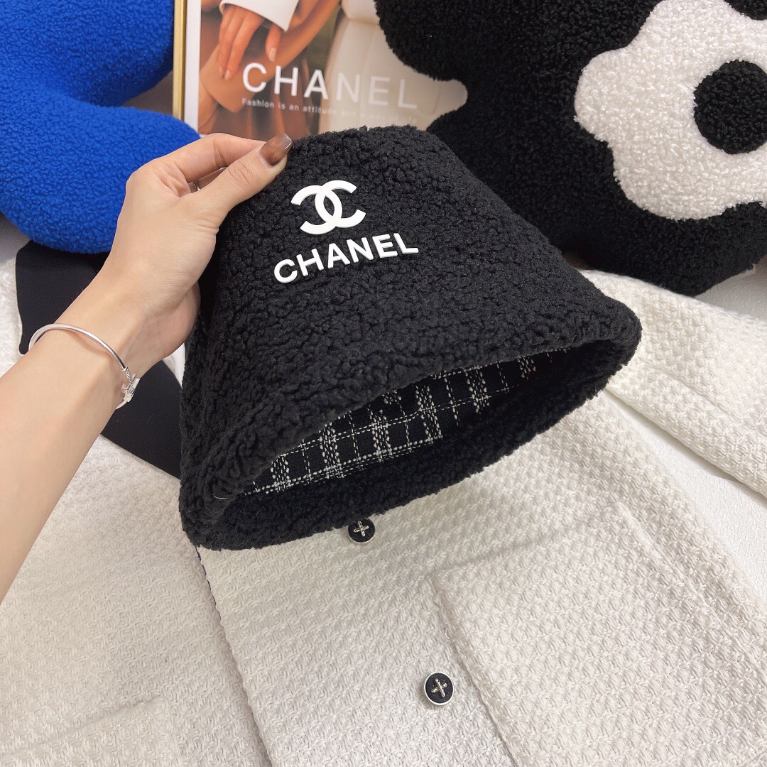 CC CC DOULBLE SIDE FLUFFY x FANTASY TWEED BLACK