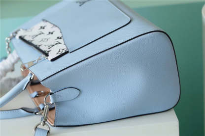 LV Marelle Tote MM Epi Bleu Nuage Blue For Women, Women’s Handbags, Shoulder And Crossbody Bags 11.8in/30cm LV 