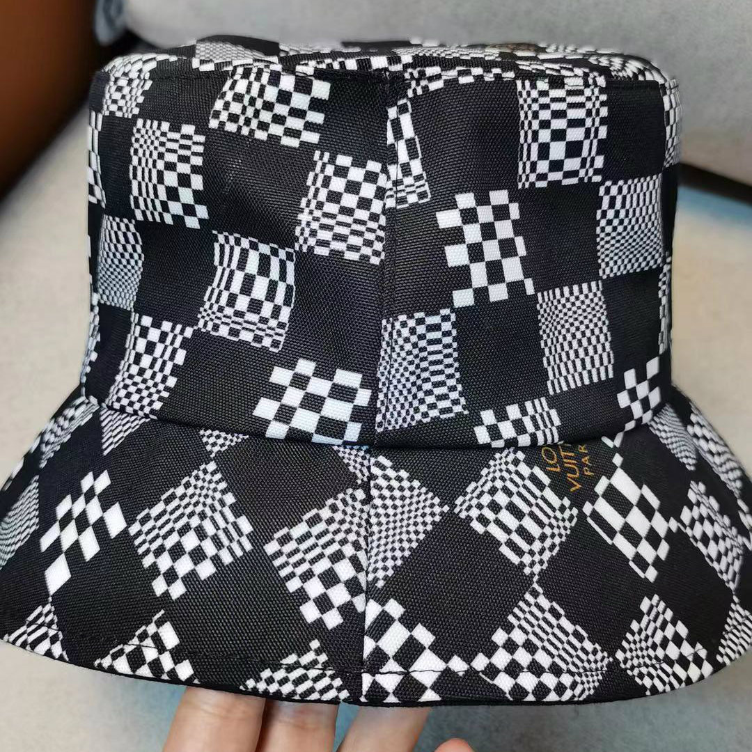 LV DAMIER BUCKET HAT BLACK