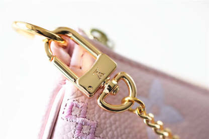 LV Mini Pochette Accessoires Monogram Empreinte Pink For Women, Women’s Handbags, Shoulder Bags And Crossbody Bags 6.1in/15.5cm LV