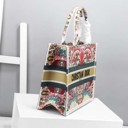DI Medium Book Tote Bag By Maria Grazia Chiuri For Women 14in/36cm CD