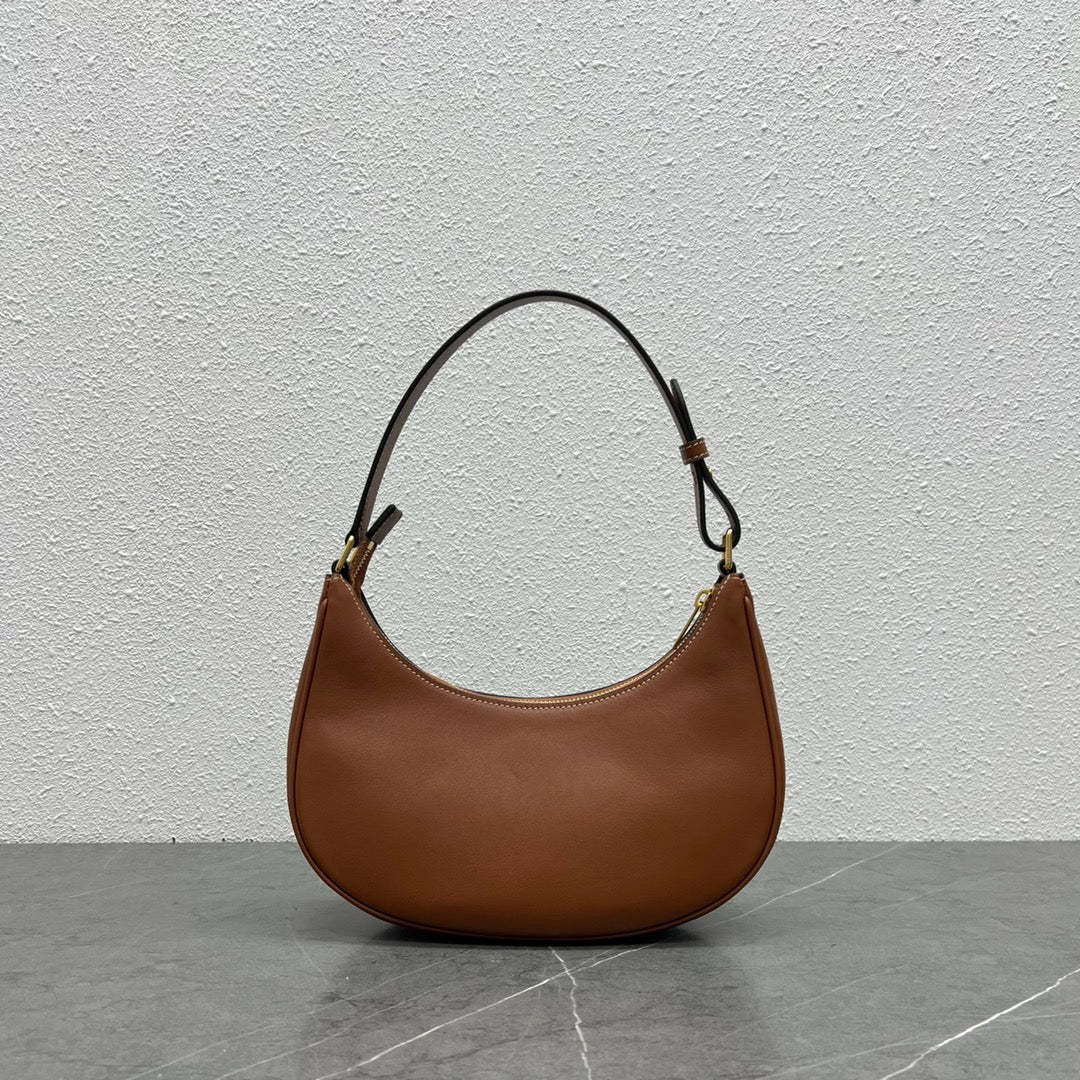 CE Ava Bag With Triomphe Embroidery Tan For Women 9in/23cm 193953EFS.04LU