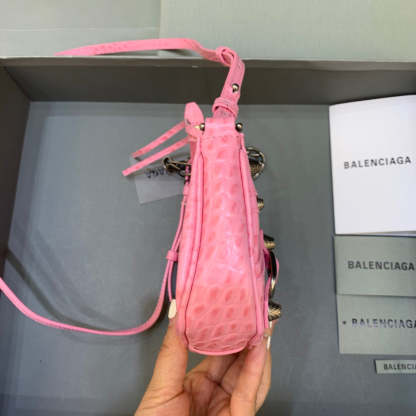 Balen Le Cagole Mini Bag With Chain In Pink, For Women,  Bags 8.2in/21cm