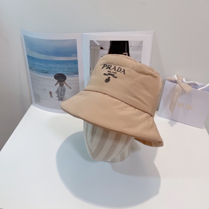 PD PADDED RENYLON BUCKET HAT BEIGE