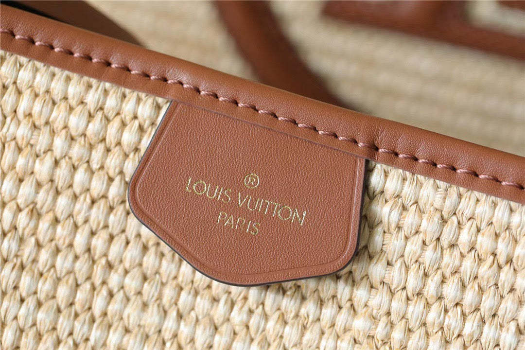 LV Saint Jacques Raffia Caramel Brown For Women,  Shoulder And Crossbody Bags 22.4in/57cm LV M59963