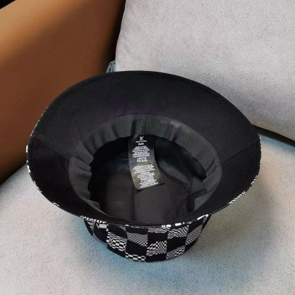 LV DAMIER BUCKET HAT BLACK