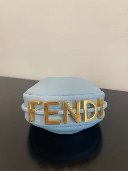 FI Nano FIgraphy Blue For Women, Women&#8217;s HandBags 6.7in/17cm FF 7AS089